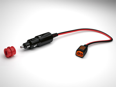 Comfort Connect Cig Plug 400mm liitosjohto tup.sytyttimeen, 12/21mm liitäntä