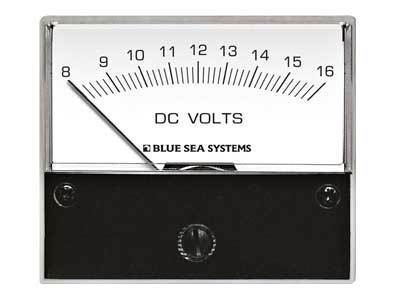 Volttimittari Analoginen, 8-16V DC, Blue Sea